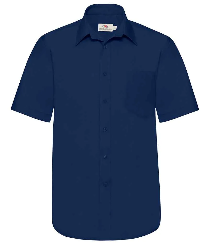 Fruit of the Loom Short Sleeve Poplin Shirt