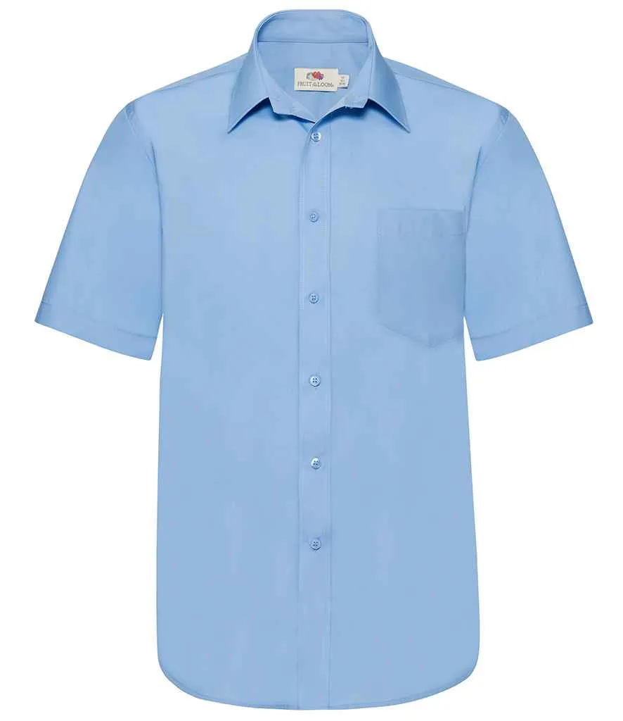 Fruit of the Loom Short Sleeve Poplin Shirt