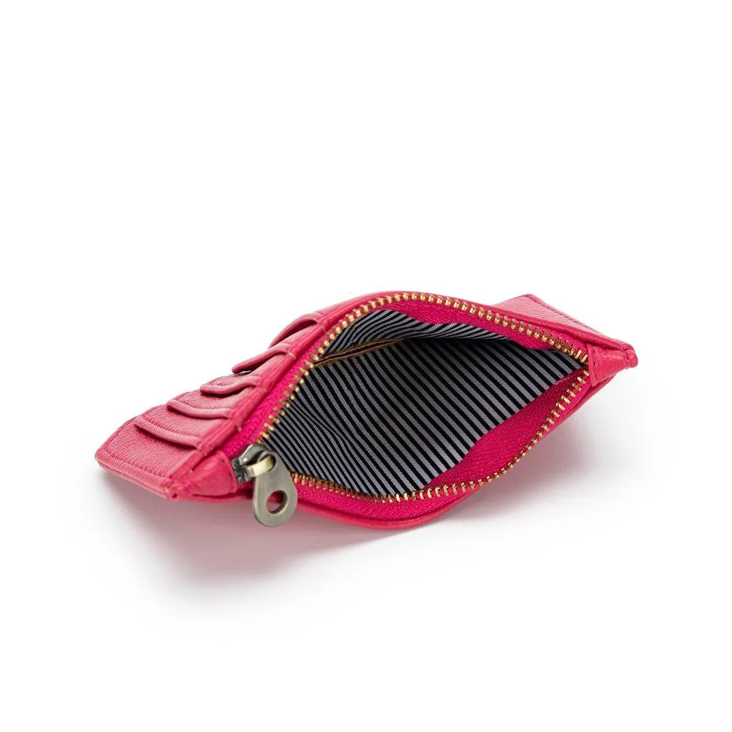 Gabbie Fuchsia Card Holder/Coin Purse