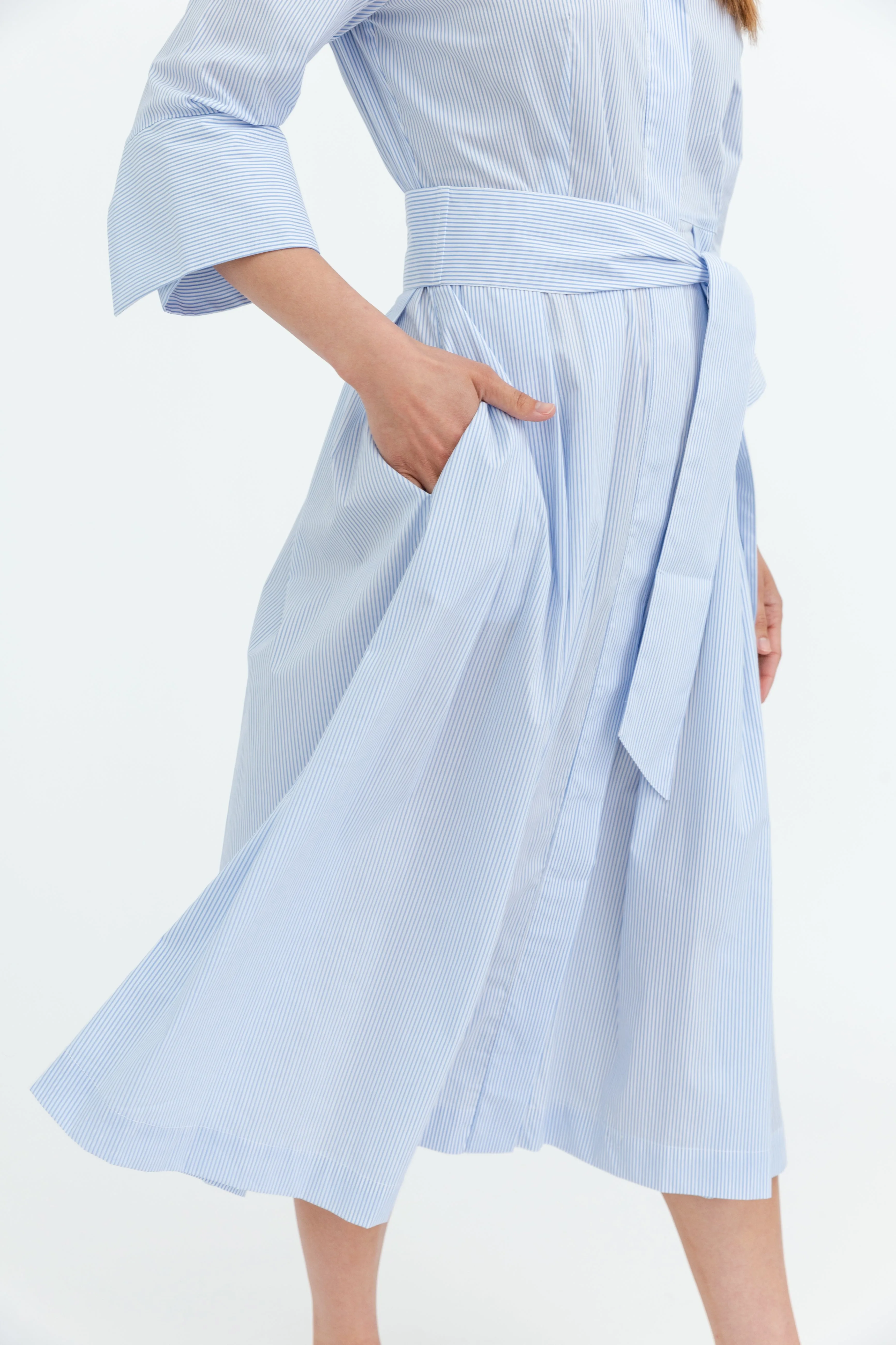 GABRIELLE DRESS IN COTTON POPLIN