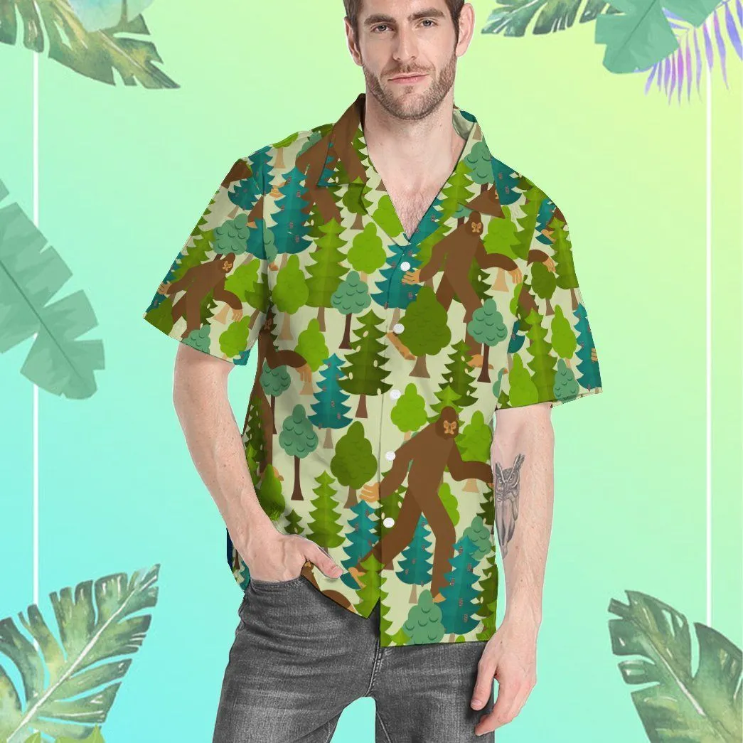 Gearhuman 3D Bigfoot Hawaii shirt