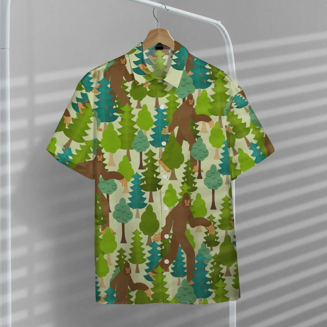 Gearhuman 3D Bigfoot Hawaii shirt