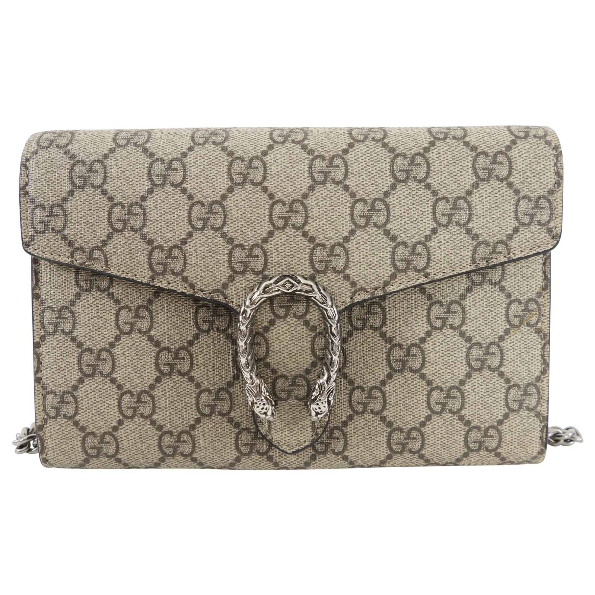 Gucci Dionysus Supreme Wallet on Chain Crossbody Bag