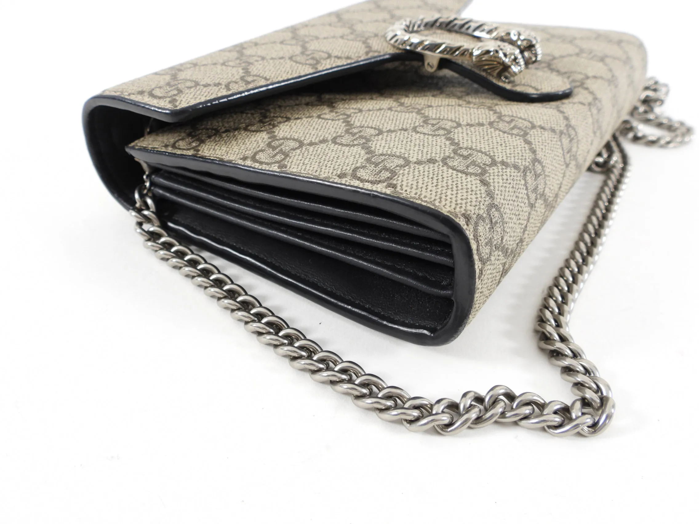 Gucci Dionysus Supreme Wallet on Chain Crossbody Bag