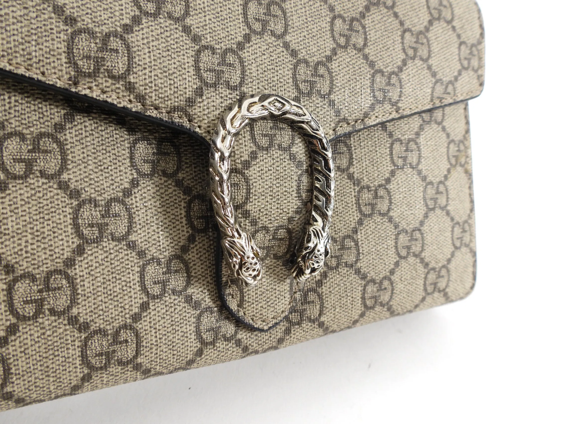 Gucci Dionysus Supreme Wallet on Chain Crossbody Bag