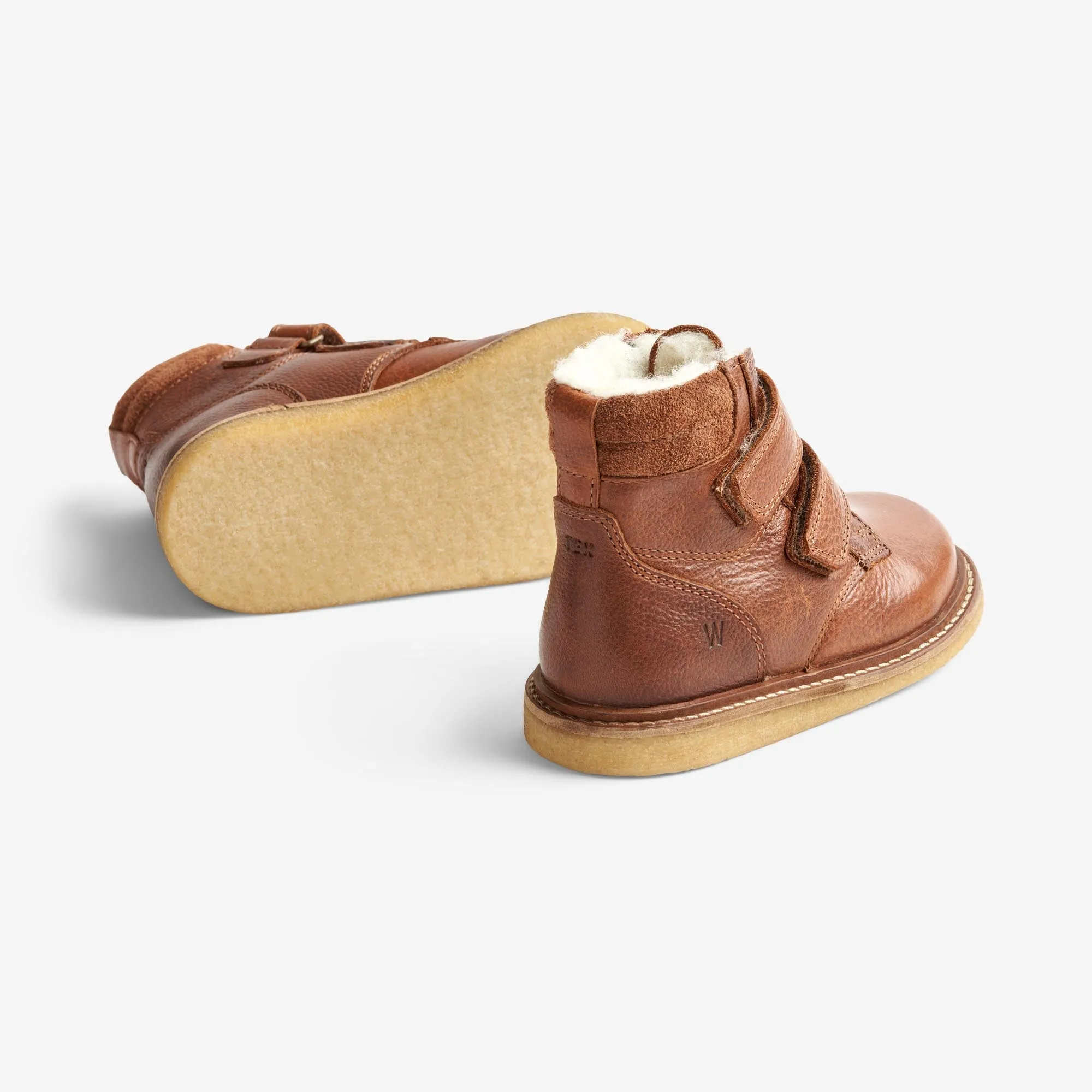 Hanan Velcro Tex - cognac