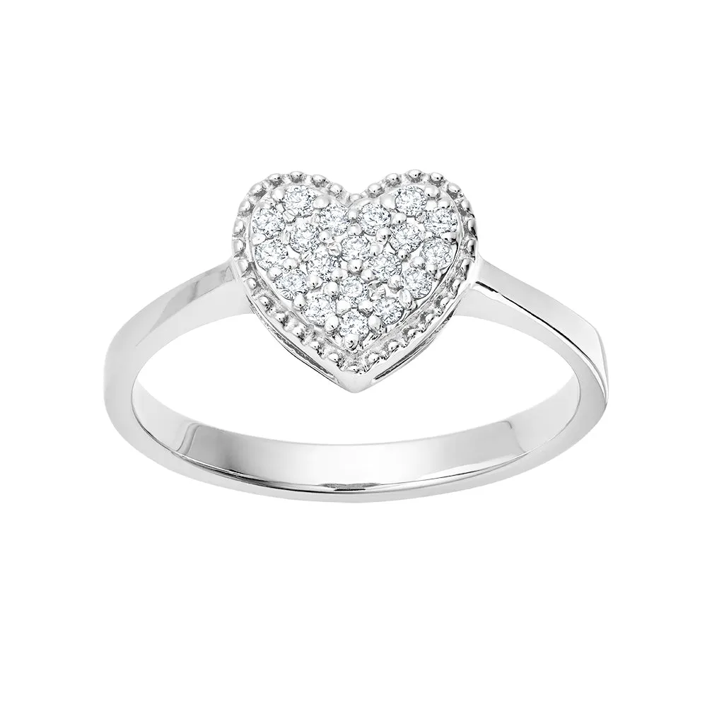 Heart Pavé Ring