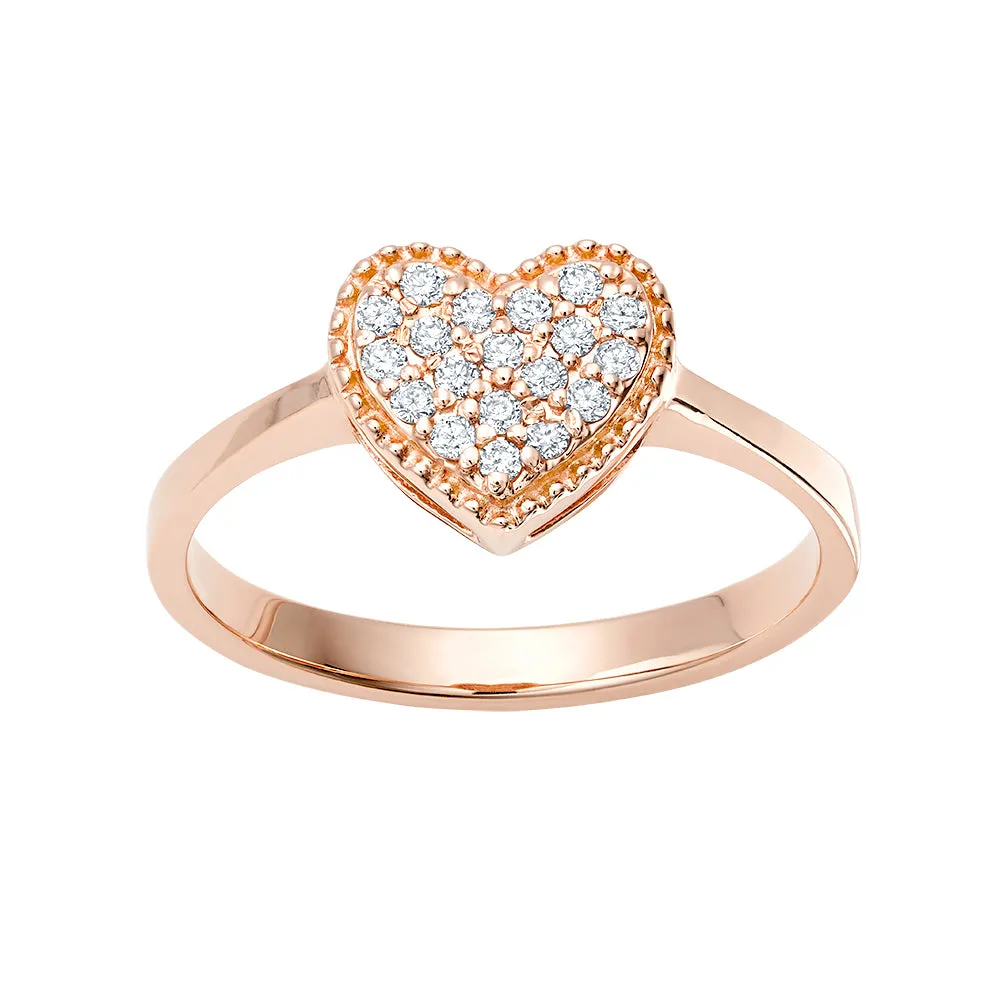 Heart Pavé Ring