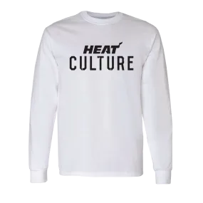 HEAT Culture White Long Sleeve Tee