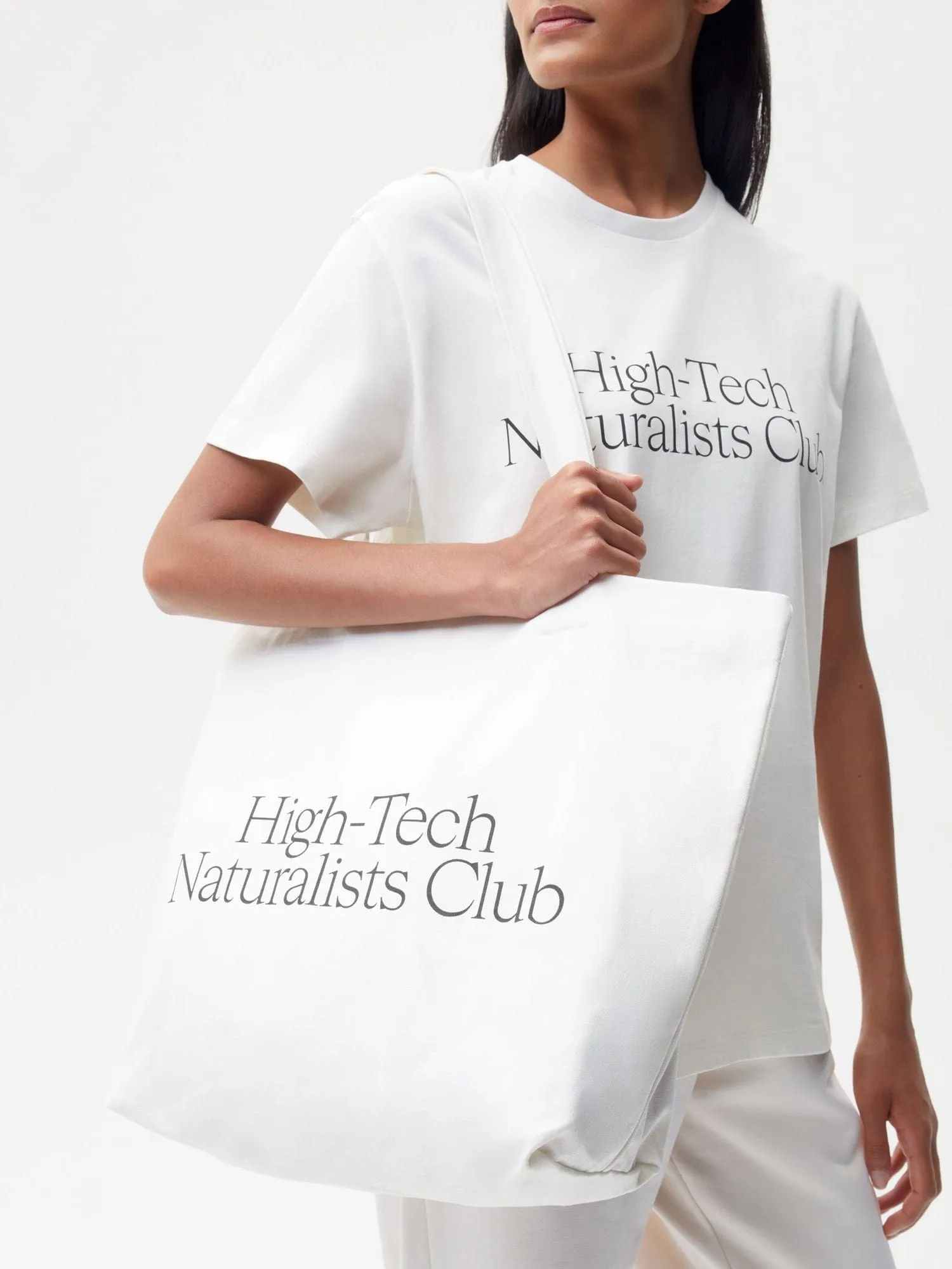 High-Tech Naturalists Club Tote Bag—ivory