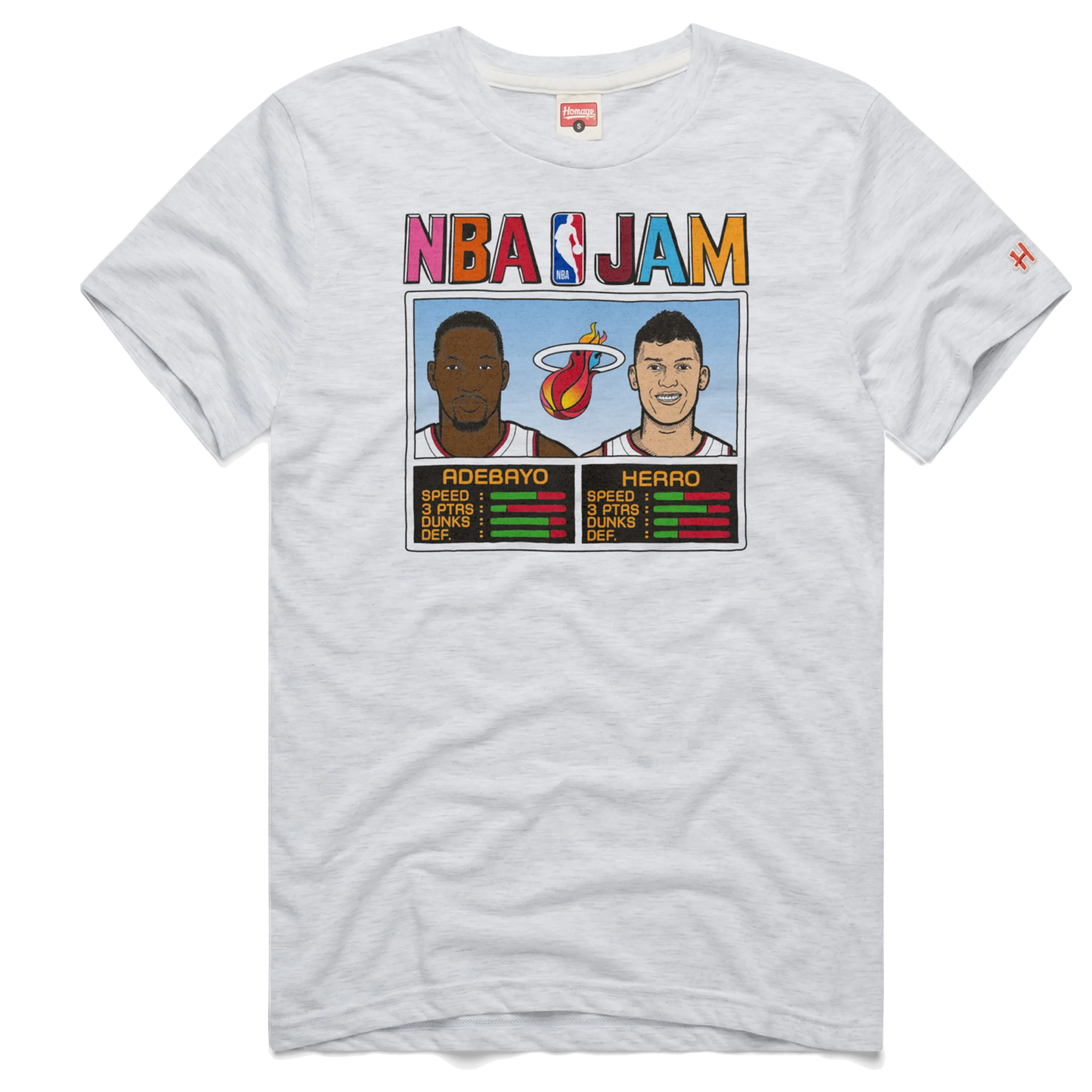 Homage Miami Mashup Vol. 2 Tyler Herro & Bam Adebayo NBA Jam Tee