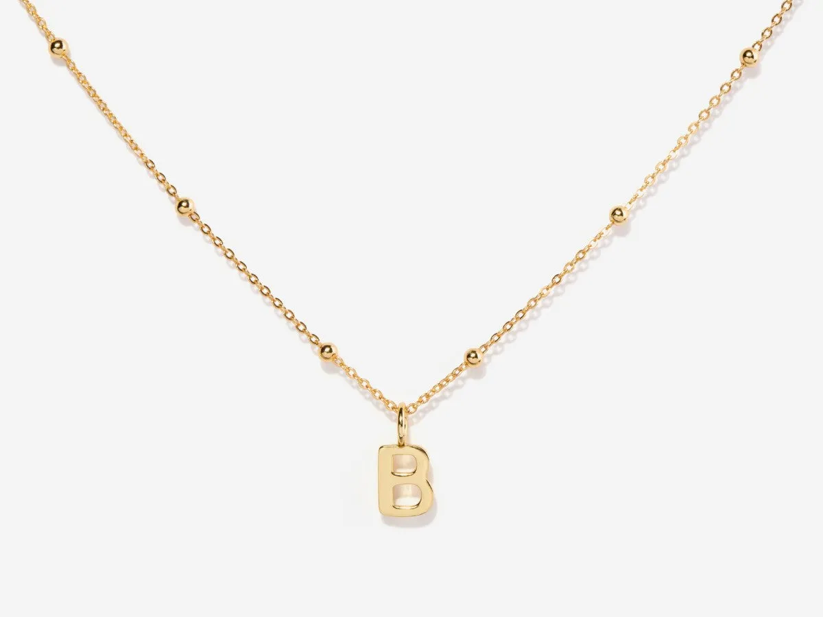 Initial Capital Letter Necklace