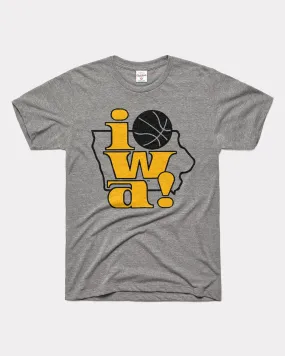 Iowa! Basketball University of Iowa Grey T-Shirt