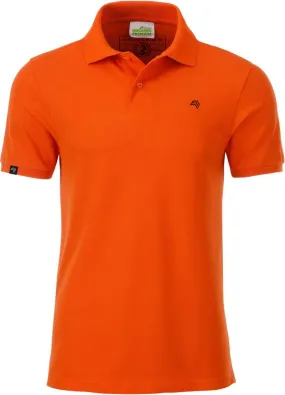 JAN 8010 ― Herren Bio-Baumwolle Polo Shirt - Dark Orange