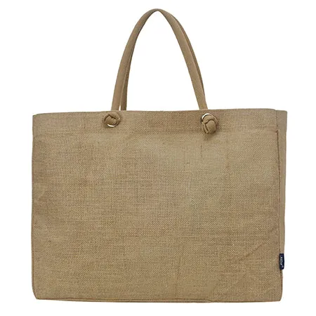 Khaki Jute NGIL Large Rope Tote Bag