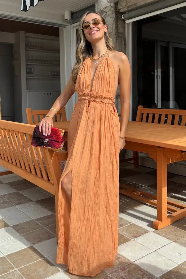 Lefkothea Dress Apricot