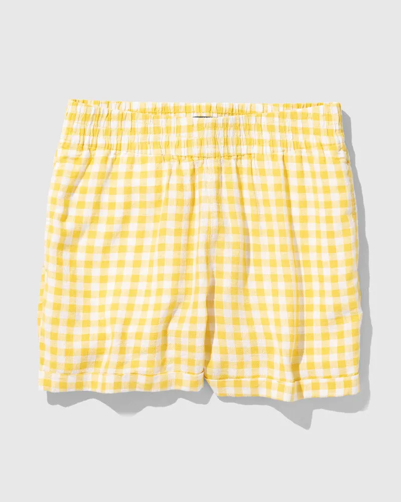 Linen Pull-On Short