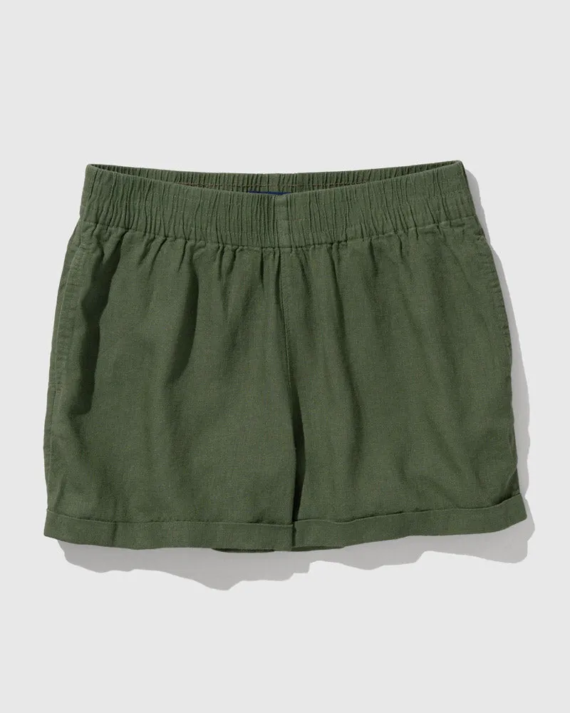 Linen Pull-On Short