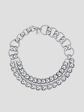 Link Necklace Rhodium