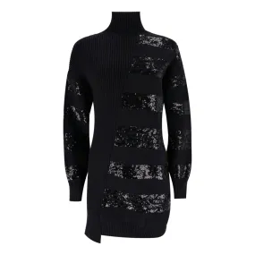 Louis Vuitton Sequin Embellished Knitted Wool Dress. Size 34FR