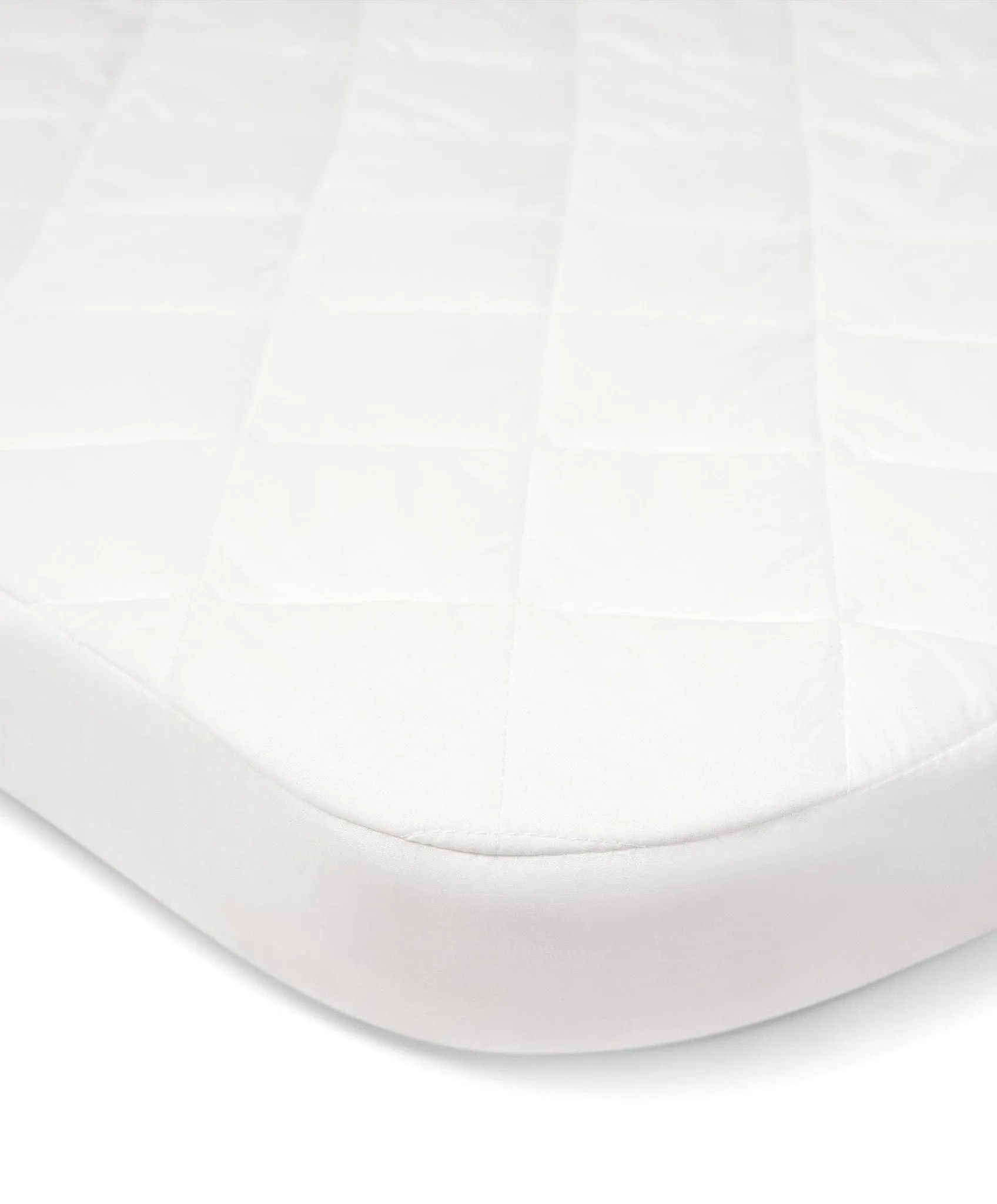 Mamas & Papas Lua Bedside Crib Mattress Protector - White