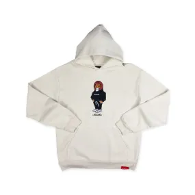 Marathon Lion (Embroidered) Hoodie - Cream