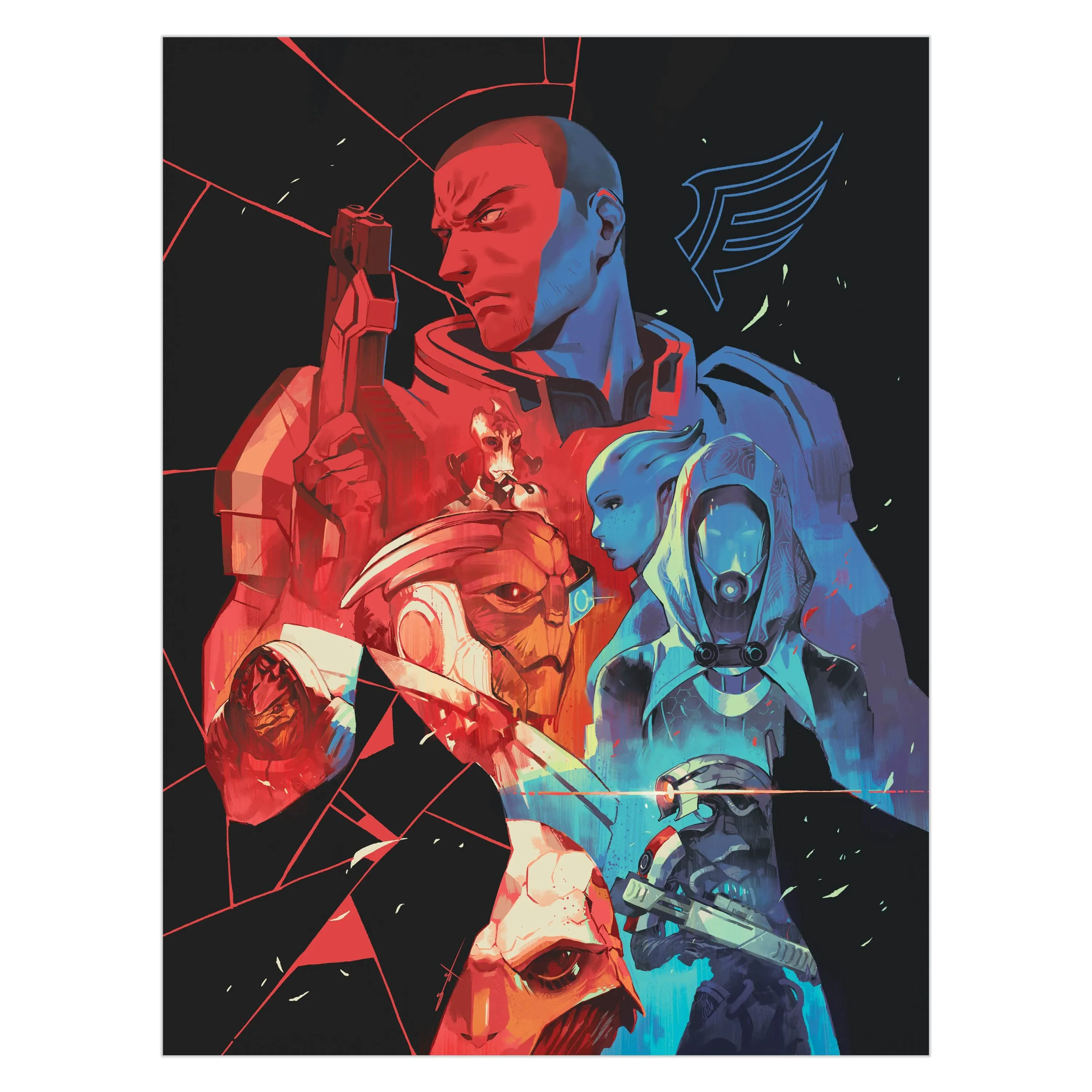 Mass Effect - Limited Edition Shepard Legendary Art Print UNSIGNED