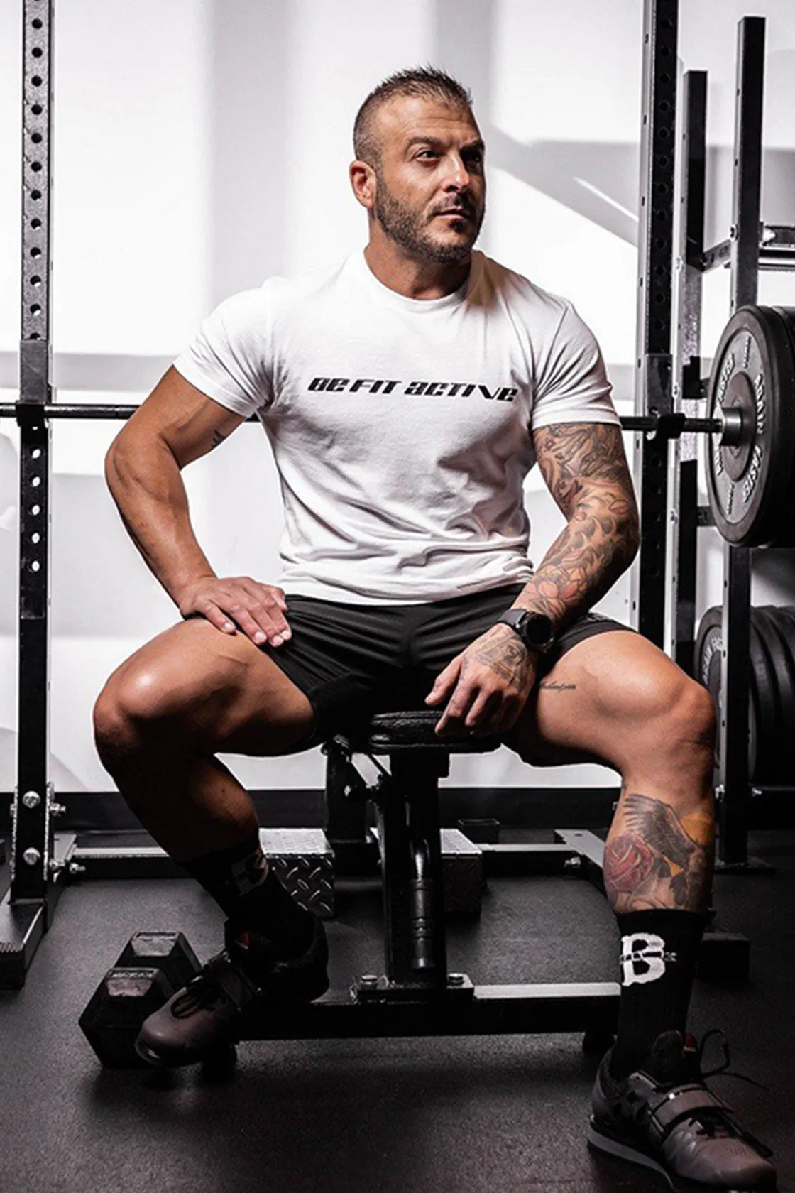 Men's ''BE-FIT ACTIVE'' Curve Short-Sleeve T-Shirt.