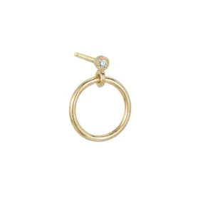 Mini Diamond Eternity Dangle Earring (Single)