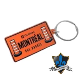 Montreal rue barre Key Ring