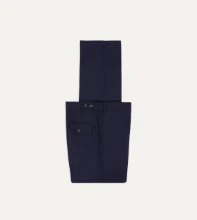 Navy Merino Wool Games Trouser