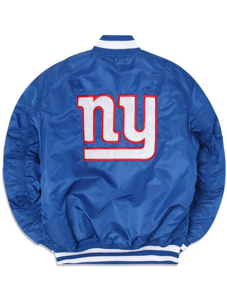 NEW YORK GIANTS X ALPHA X NEW ERA MA-1 BOMBER JACKET