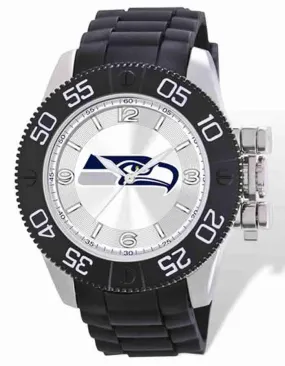 NFL Mens Seattle Seahawks Beast Watch - Molded Strap - Luminous Hands