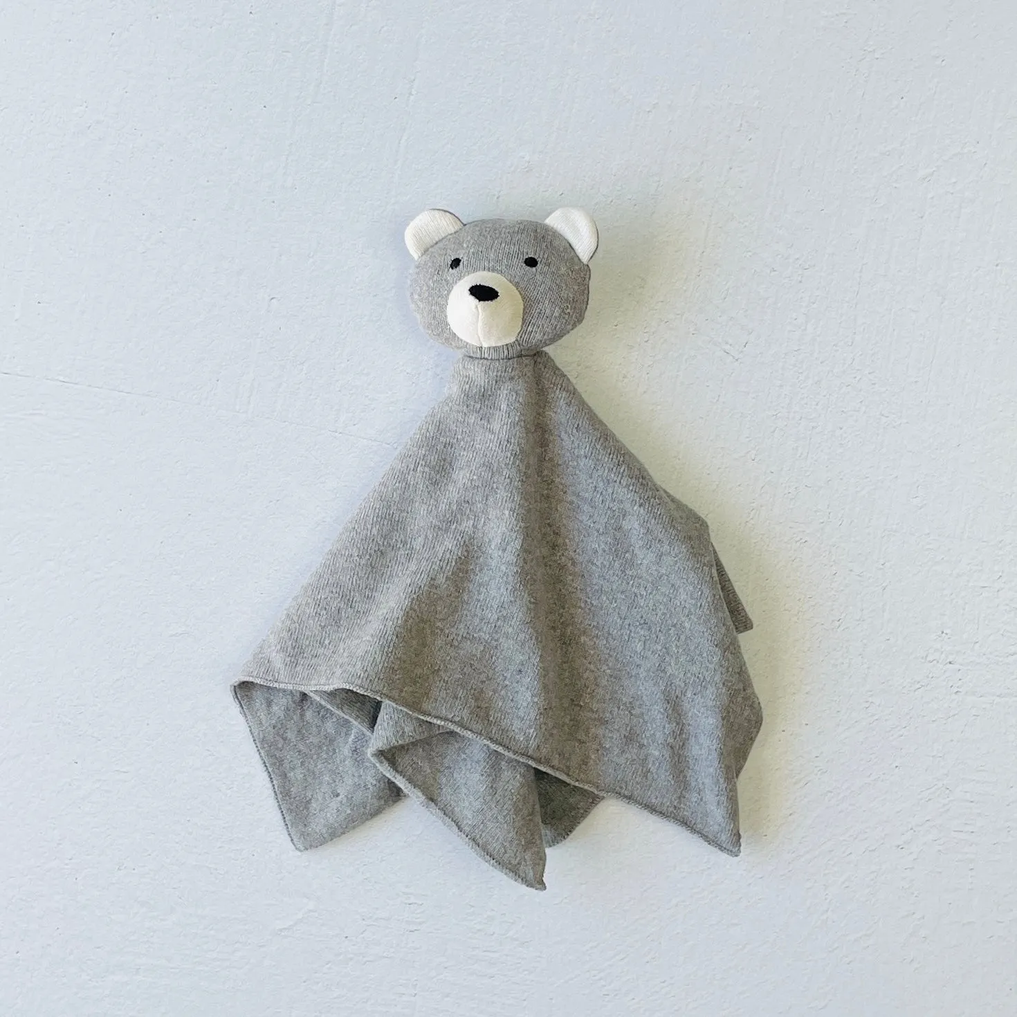 Organic Baby Lovey Security Blanket Cuddle Cloth  - Bear (2 Colors)