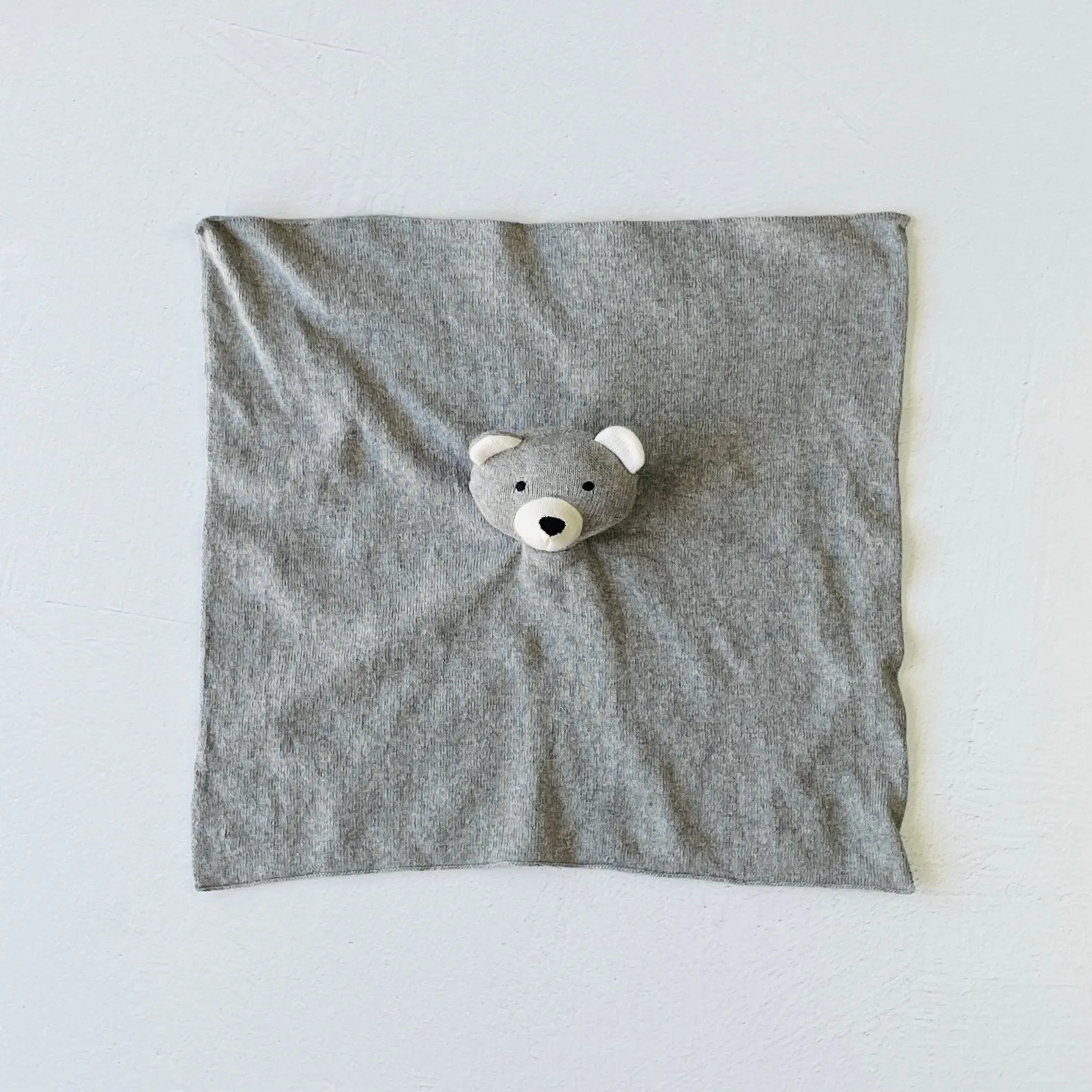 Organic Baby Lovey Security Blanket Cuddle Cloth  - Bear (2 Colors)