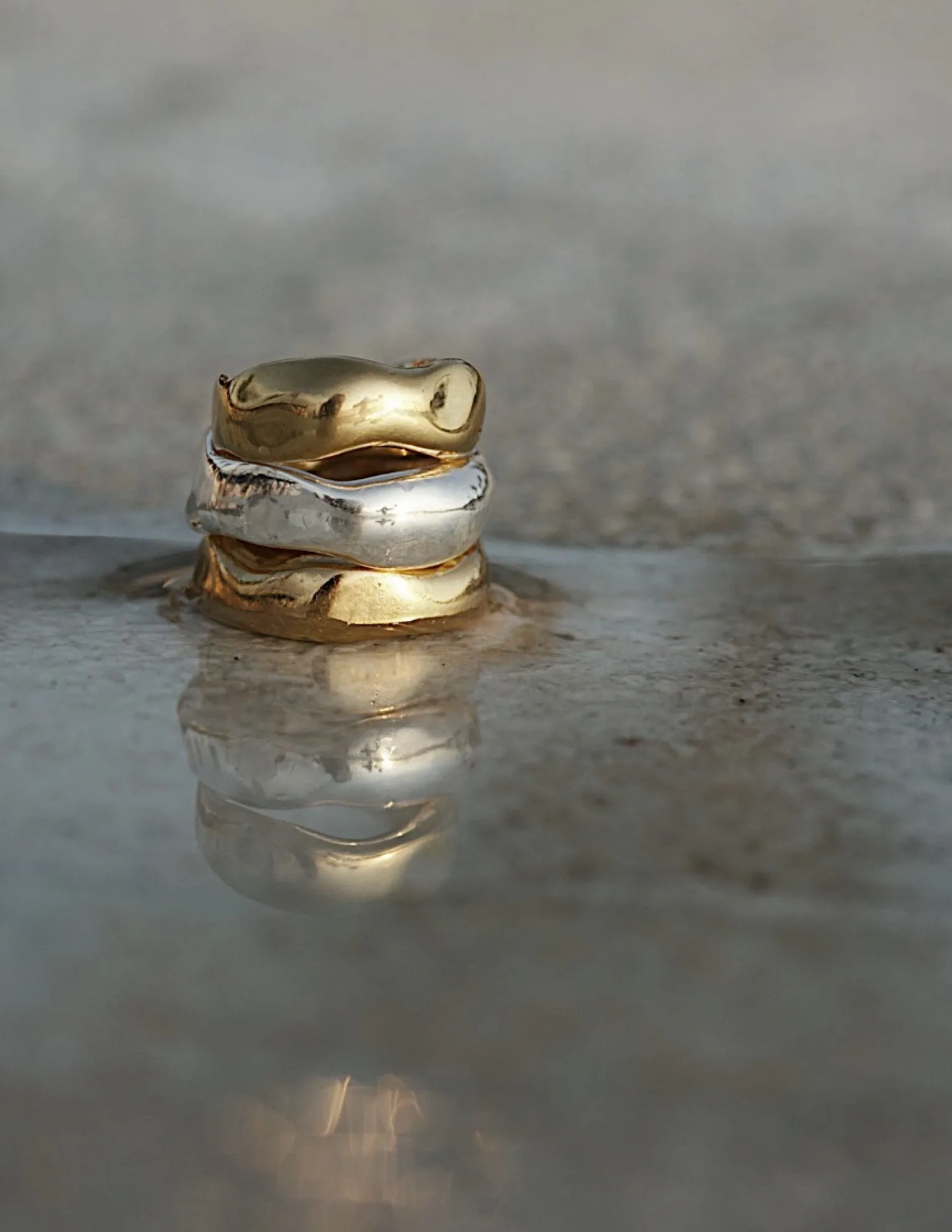 Organic Ring <br>Gold Vermeil