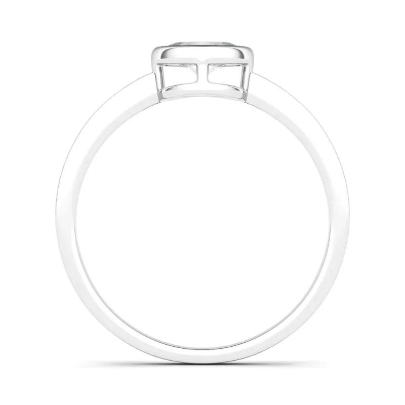 Oval Bezel Diamond Ring