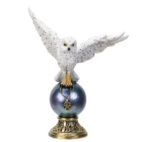 Owl On Top Of Crystal Ball Figurine