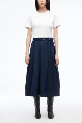 Oxford Cotton Umbrella Skirt