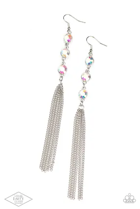 Paparazzi Moved To TIERS - Multi Iridescent Earrings