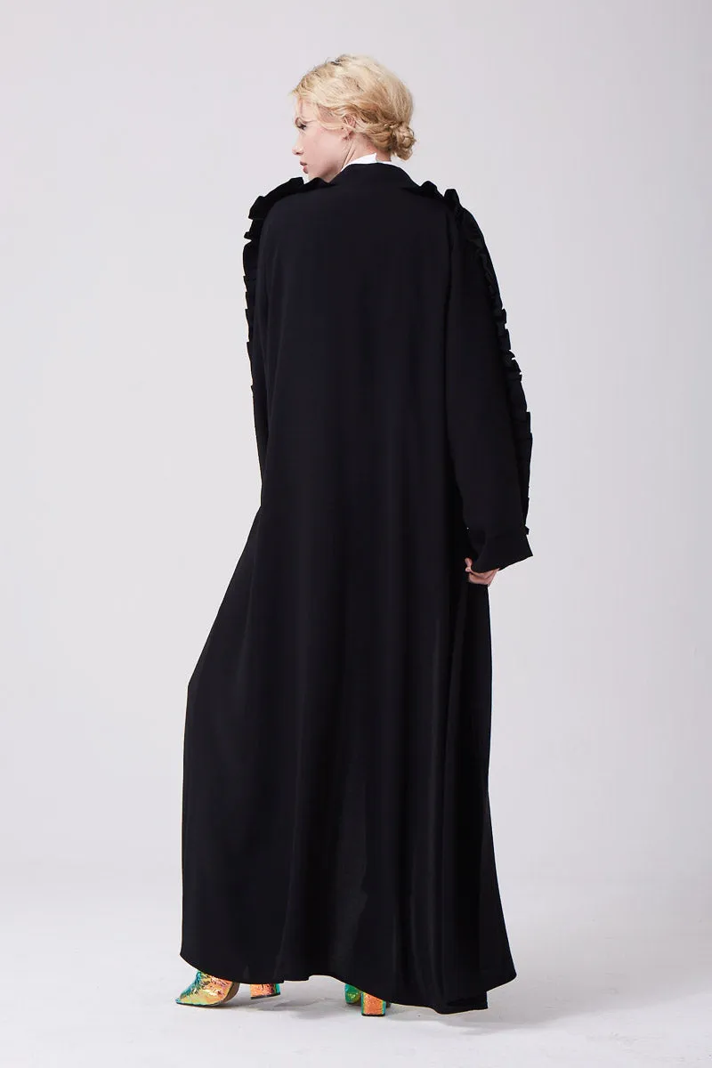 Peony Abaya Black