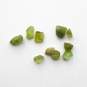 Peridot - Rough, Bag of 10