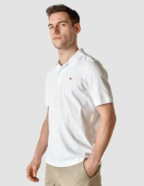 Piquet Flag Polo Shirt White