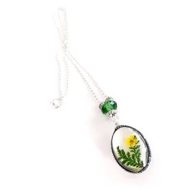 "Lost  Garden" Pendant Necklace (Yellow)