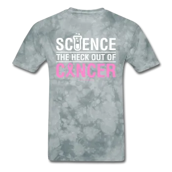 "Science The Heck Out Of Cancer" (White) - Men's T-Shirt