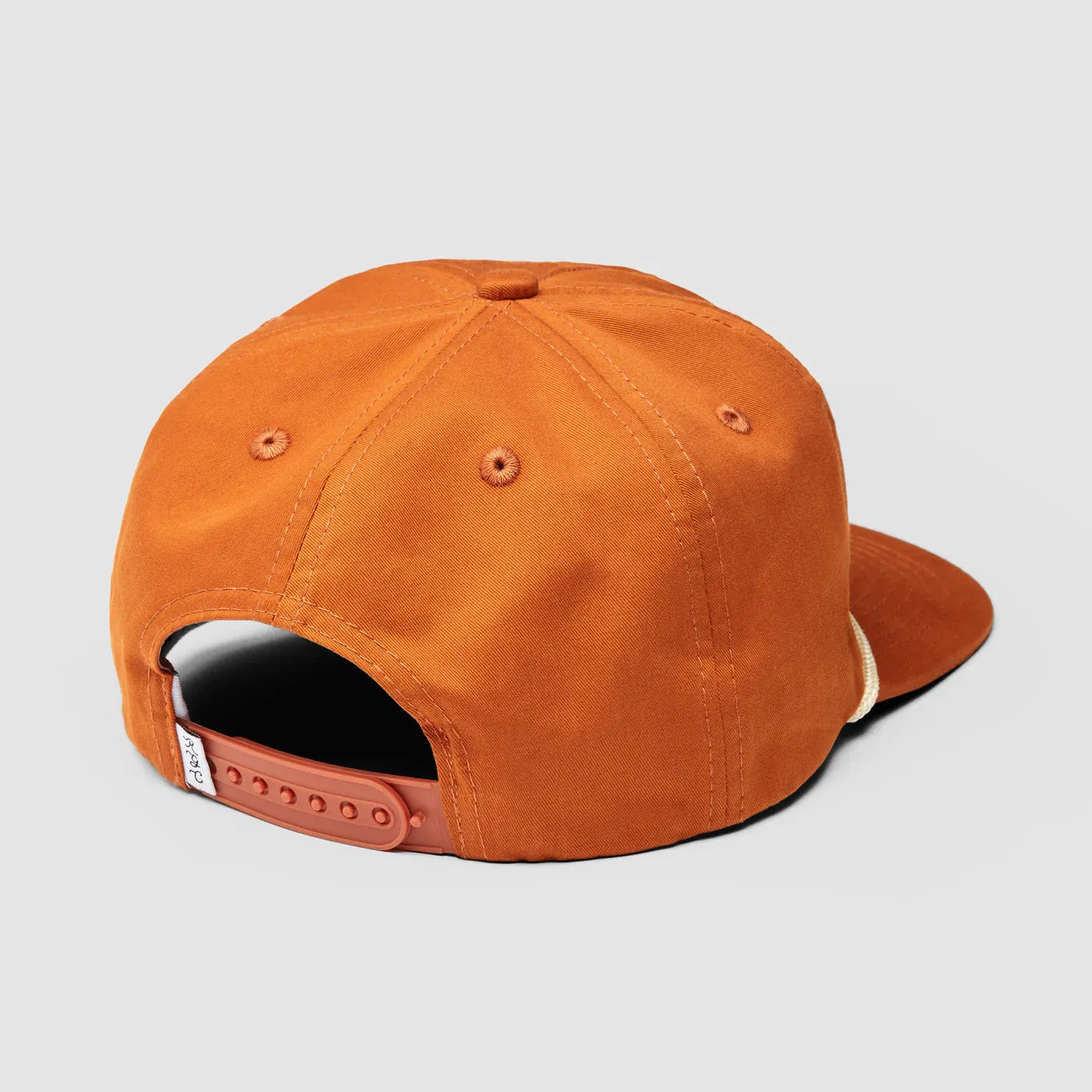 Random Golf Club Chainstitch Mid Crown Rope Hat - Orange