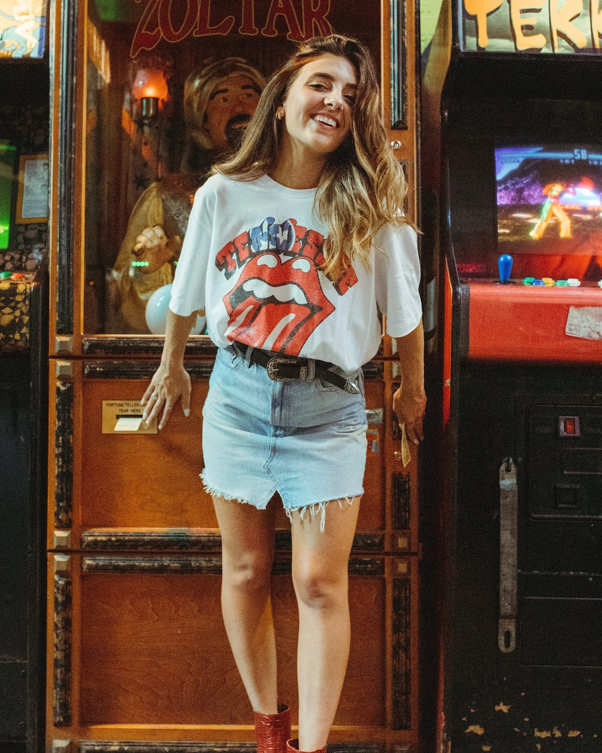 Rolling Stones Tennessee Flag Rocker White Tee