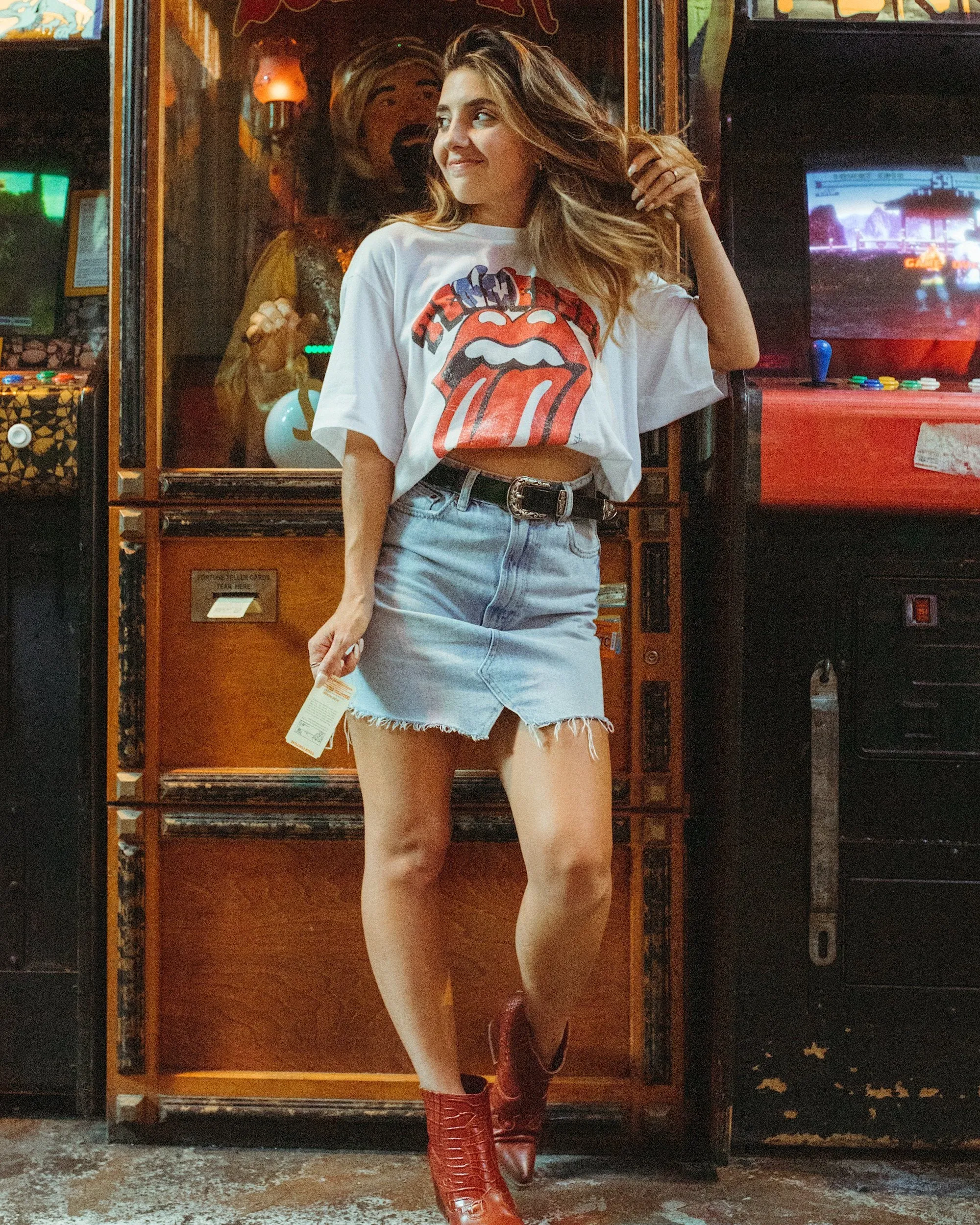 Rolling Stones Tennessee Flag Rocker White Tee