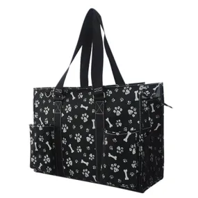 Round Of a Paws NGIL Zippered Caddy Organizer Tote Bag