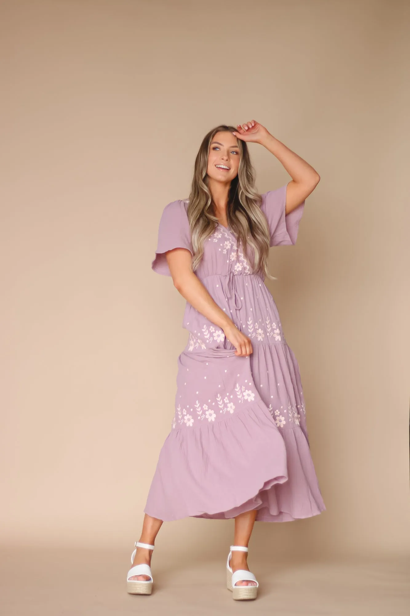 Shira Dress in Purple